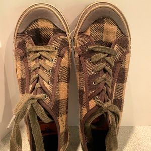 Womens Rocket Dog plaid sneakers